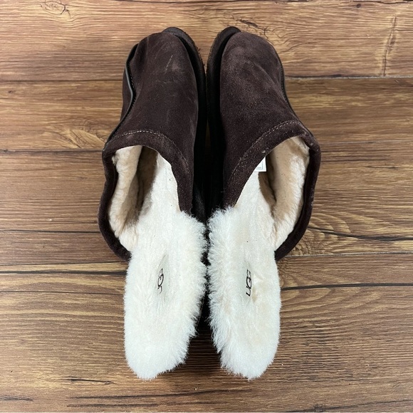 UGG Scuff Brown Suede Slippers Clogs Men’s Size 14 Suede Shoes - Picture 2 of 10